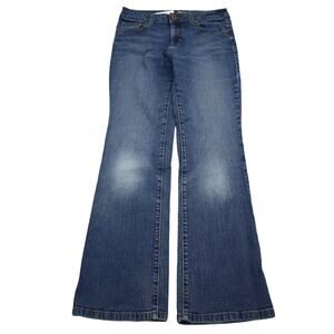DKNY Jeans Pants Womens 6S Blue Denim Flat Front Mid Rise Bootcut Pockets
